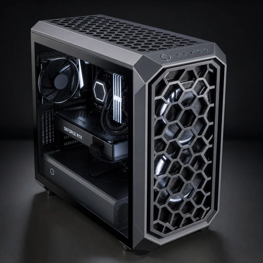 dual fan pc case